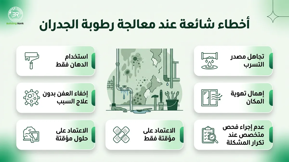 كيفية إزالة الرطوبة من الجدران