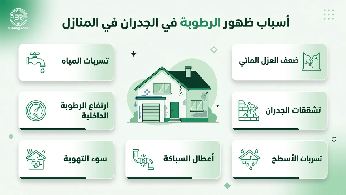 كيفية إزالة الرطوبة من الجدران