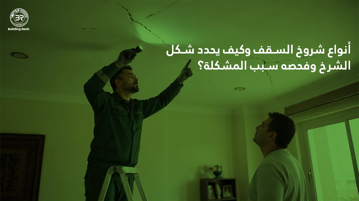 أنواع شروخ السقف