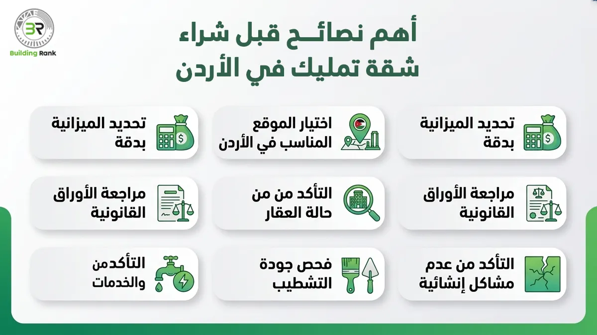نصائح قبل شراء شقة تمليك